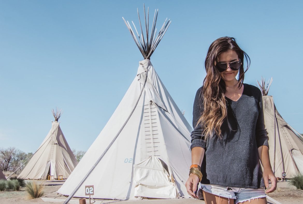 Texas Glamping Teepee Marfa